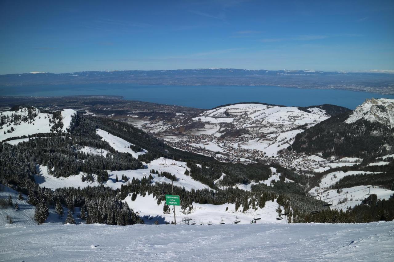 Appartement T2 A Bernex Avec Wifi, Vue Sur Montagne Екстериор снимка